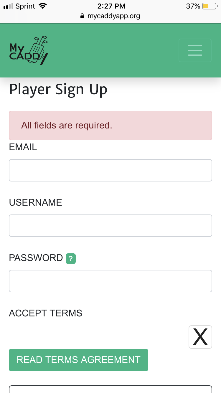 Player Sign Up Image